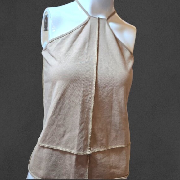 🏷️NWT   -  GILDED INTENT Tan Halter Strappy Tank sz XL  -  NWT🏷️ - Picture 3 of 5